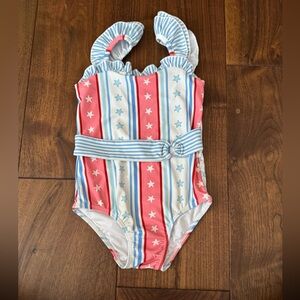 Girls 4th of July patriotic swimsuit